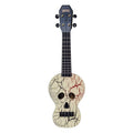Mahalo MC1SKWT Creative Series Skull Ukukele in White