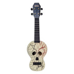 Mahalo MC1SKWT Creative Series Skull Ukukele in White