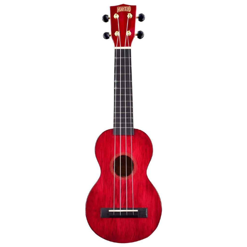 Mahalo MH1TWR Hano Series Soprano Ukulele in Trans Wine Red