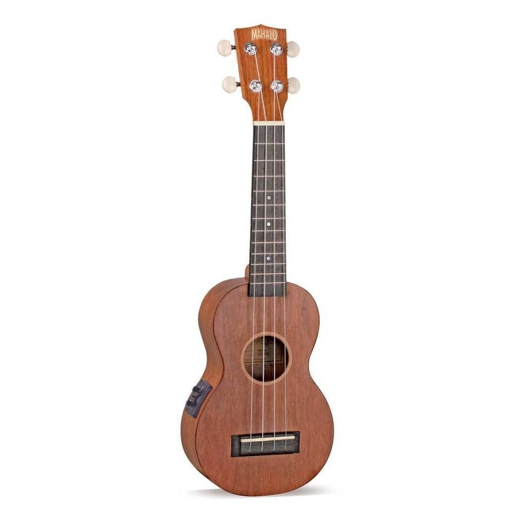 Mahalo MJ1VTTBR Java Series Soprano Ukulele in Transparent Brown with Pickup