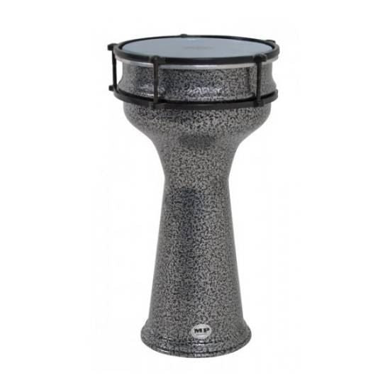 Mano Percussion MP978B Tunable 7.75 Aluminum Darbuka - Black Pewter