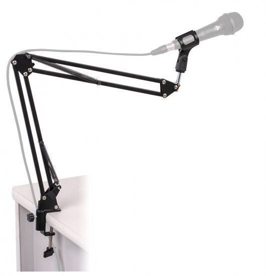 Platinum MPC1BK Microphone Arm Stand on Flexible Boom Scissor