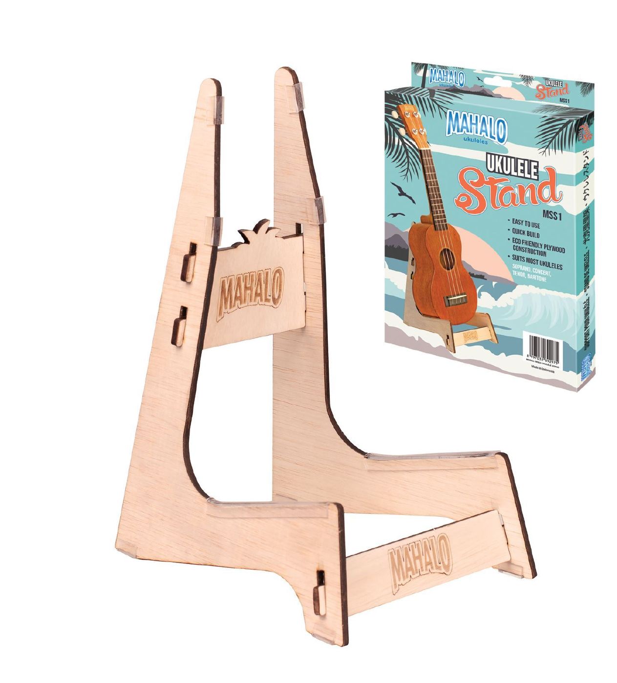 Mahalo MSS1 Wooden Ukulele Stand