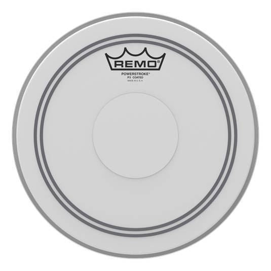 Remo P3-0112-C2 Powerstroke 3 Coated 12 Inch Drumhead with Clear Dot Top Side