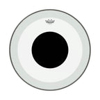 Remo P3-1318-10 Powerstroke 3 Clear 18 Inch Bass Drumhead No Stripe - Top Black Dot