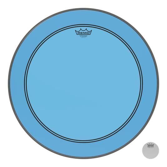 Remo Colortone Powerstroke 3 Blue 22inch Bass Drumhead