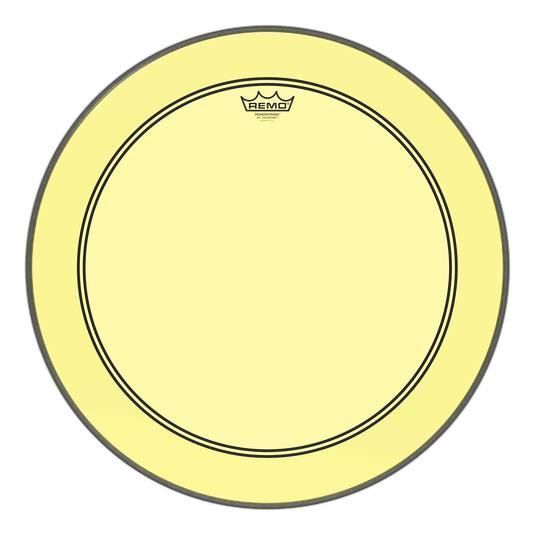 REMO Colortone 22 INCH POWERSTROKE 3 YELLOW BASS DRUM HEAD