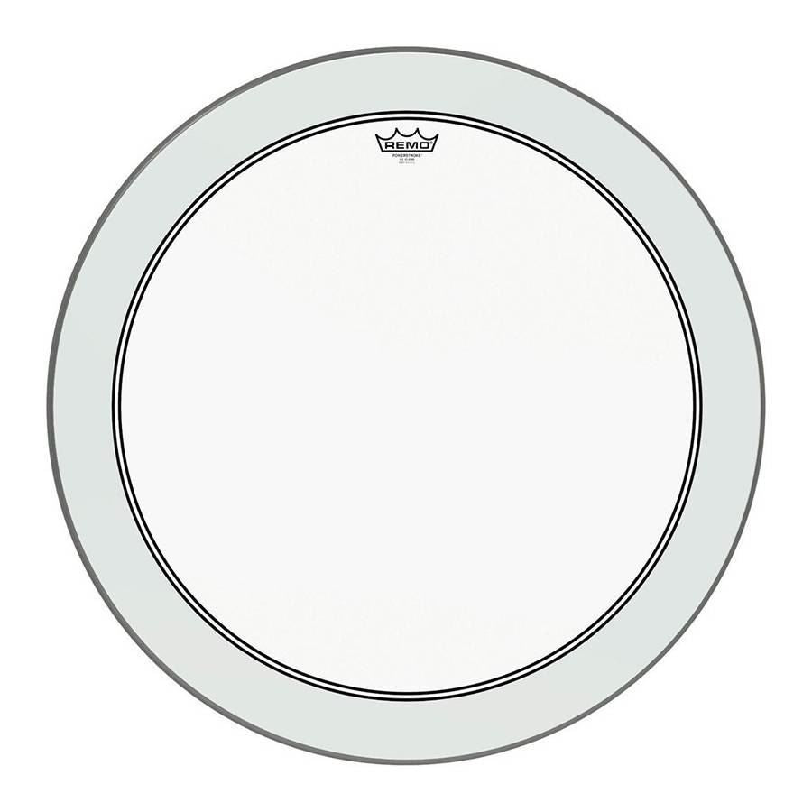 Remo P3-1328-C2 Powerstroke 3 Clear 28 Inch Bass Drumhead with Impact Patch