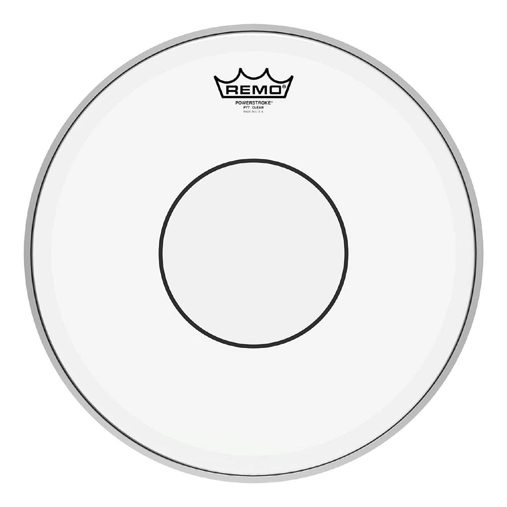 Remo P7-0314-C2 Powerstroke 77 Clear 14 Inch Drumhead - With Clear Dot
