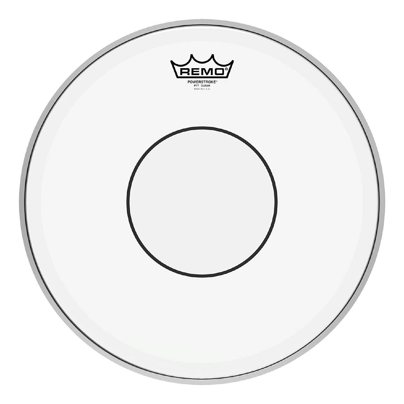 Remo P7-0314-C2 Powerstroke 77 Clear 14 Inch Drumhead - With Clear Dot