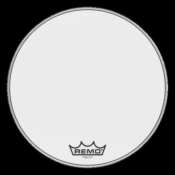 Remo Powermax Ultra White Crimplock 24 Inch Marching Bass Drumhead