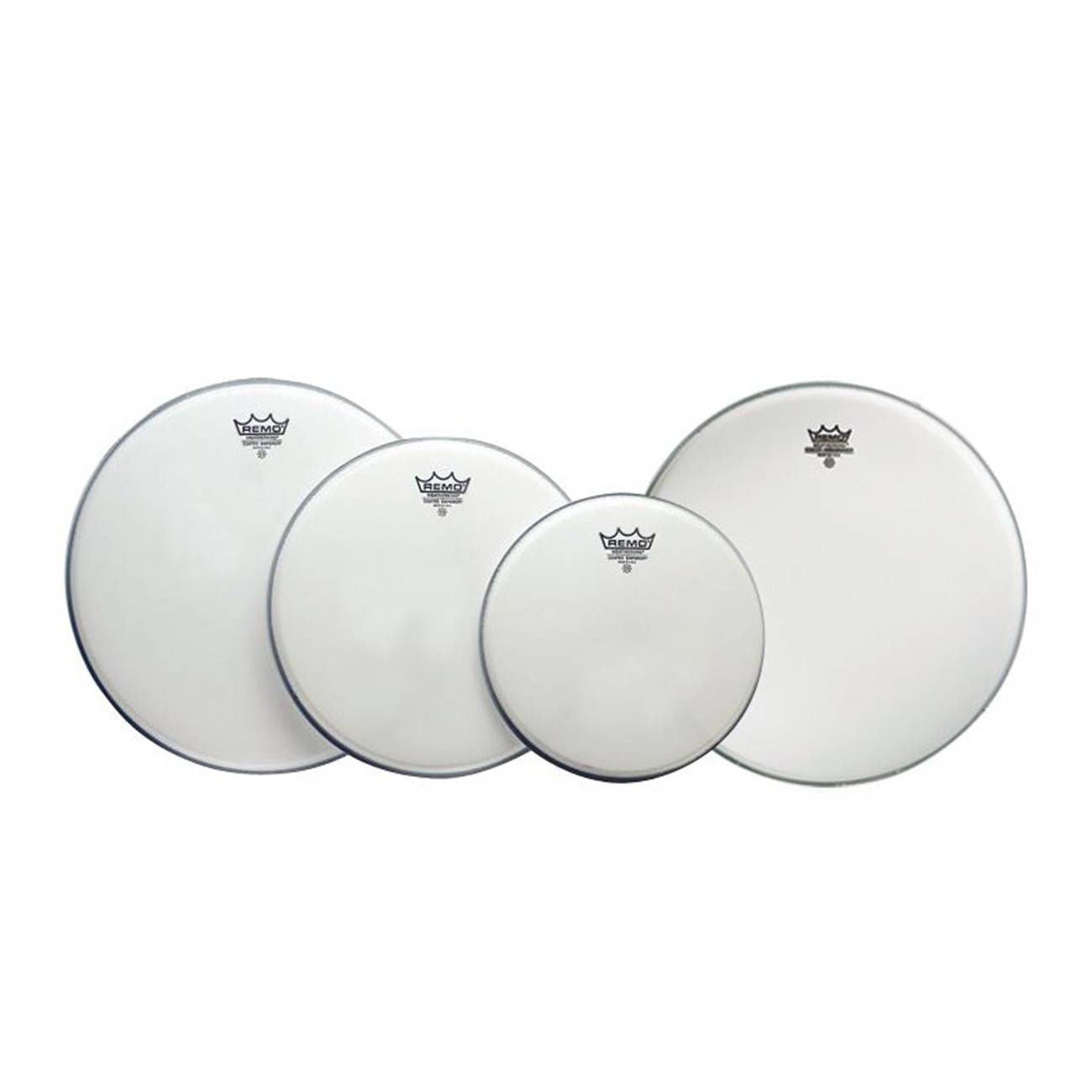 Remo USA Pro Emperor Coated Fusion Drum Head Pack with Free 14 Ambassador - 10/12/14+14