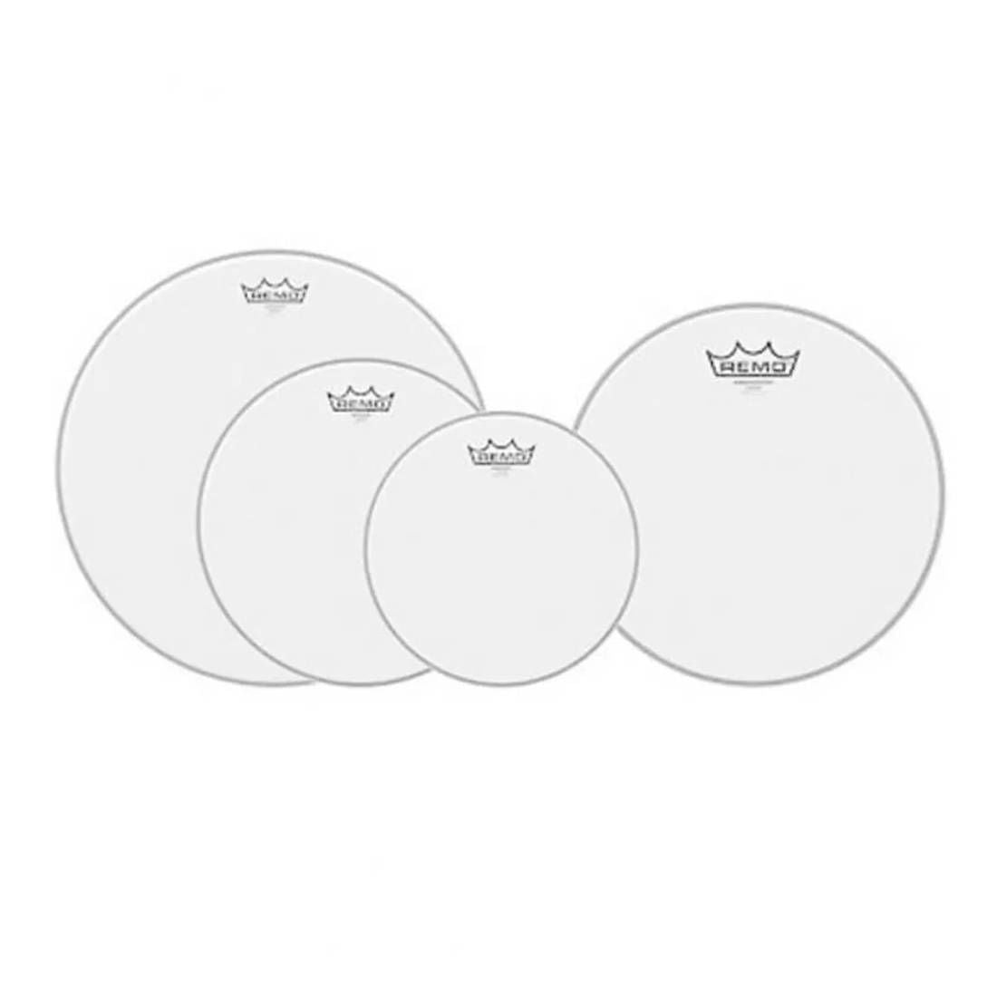 Remo USA Pro Emperor Coated Fusion Plus Pack with Free 14 Ambassador - 10/12/16+14