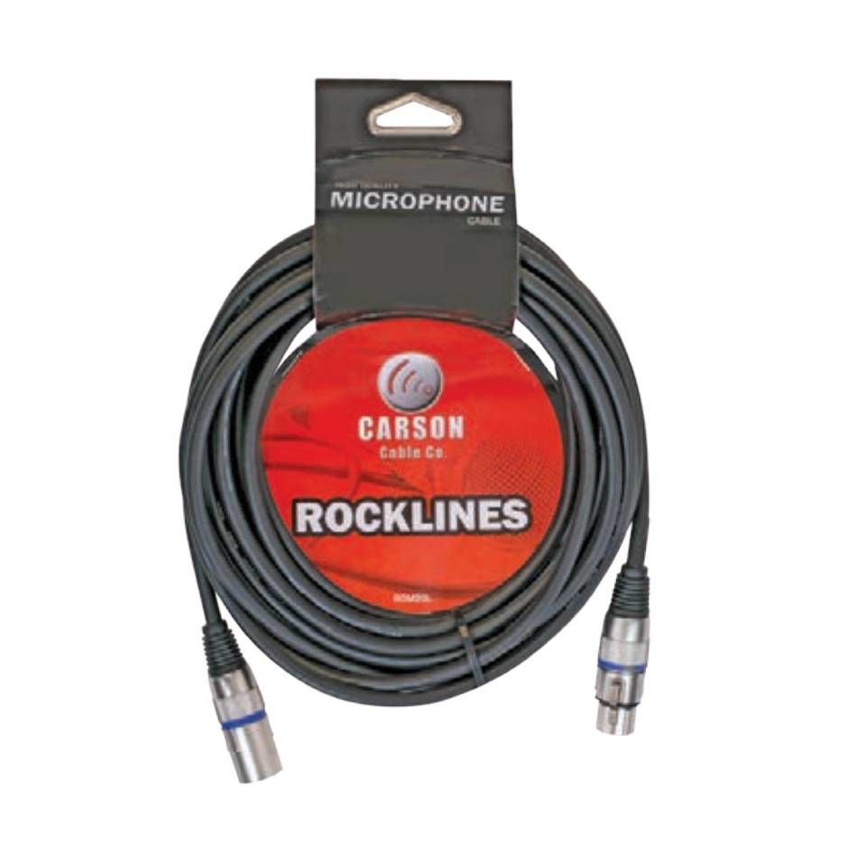 Carson ROM20L Rocklines XLR to XLR Microphone Cable - 6m