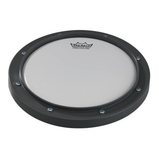 Remo RT-0008-00 8-inch grey tunable practice drum pad, ideal for drum practice and silent practice sessions.