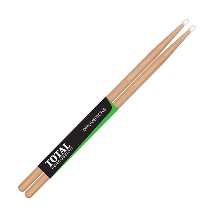 Total Percussion 5A Drumsticks in Natural - Nylon Tip