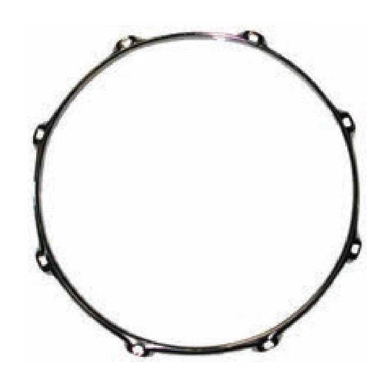 DXP TDH128S 12in 8 Lug Heavy Duty 2.3mm Snare Drum Side Hoop in Chrome