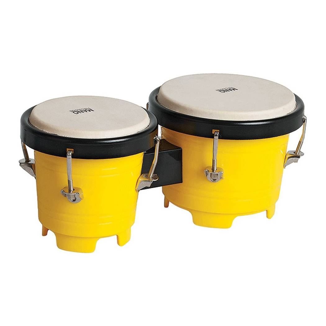 Mano Percussion TDK16YL Tunable Mini Bongos - Yellow