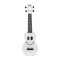 Mahalo U60SMWT Art Series Smiley Face Soprano Ukulele in White