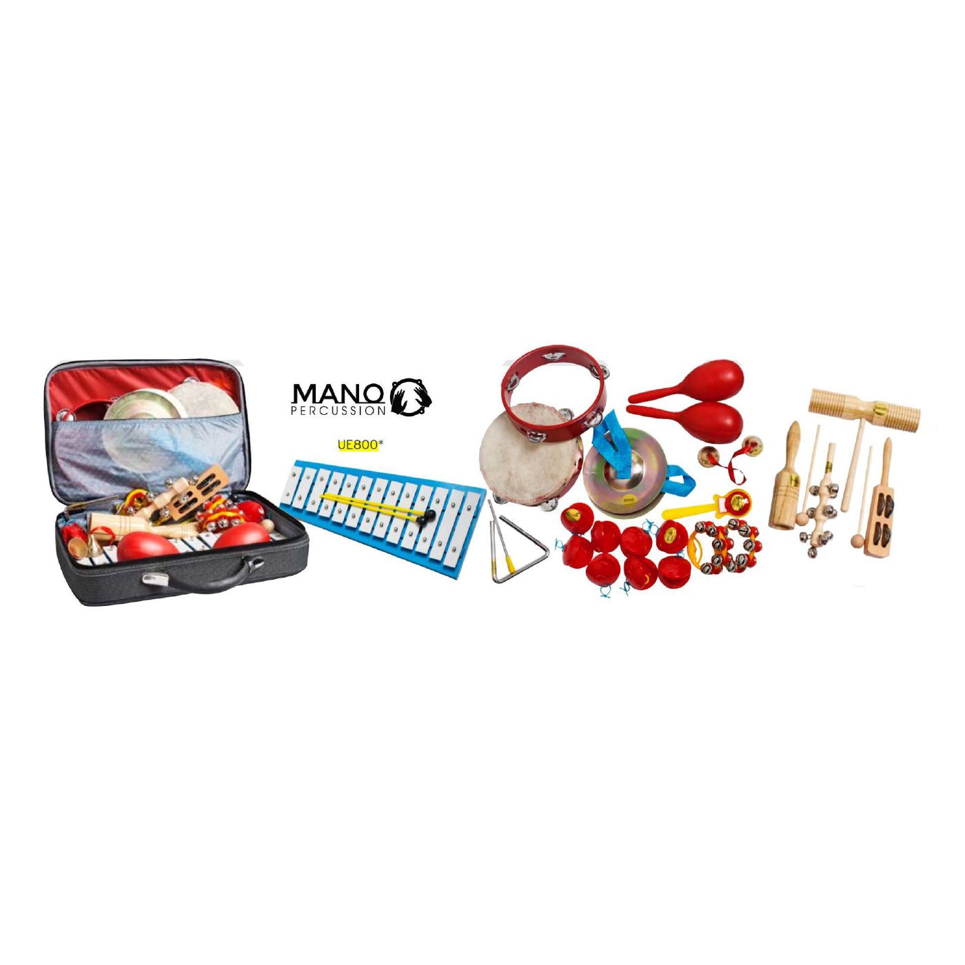 Mano Percussion UE800 17 Piece Deluxe Percussion Set