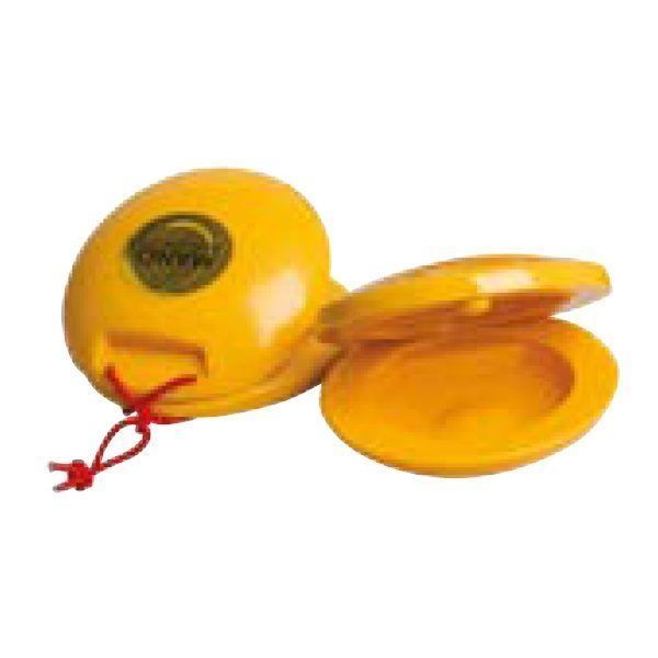 Mano Percussion Plastic Castanets - Yellow