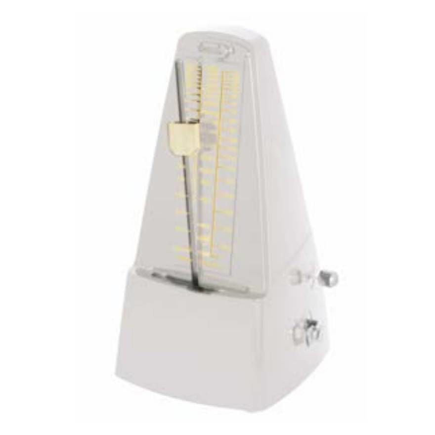 Hemingway WHM01 Pyramid-Style Mechanical Metronome in White