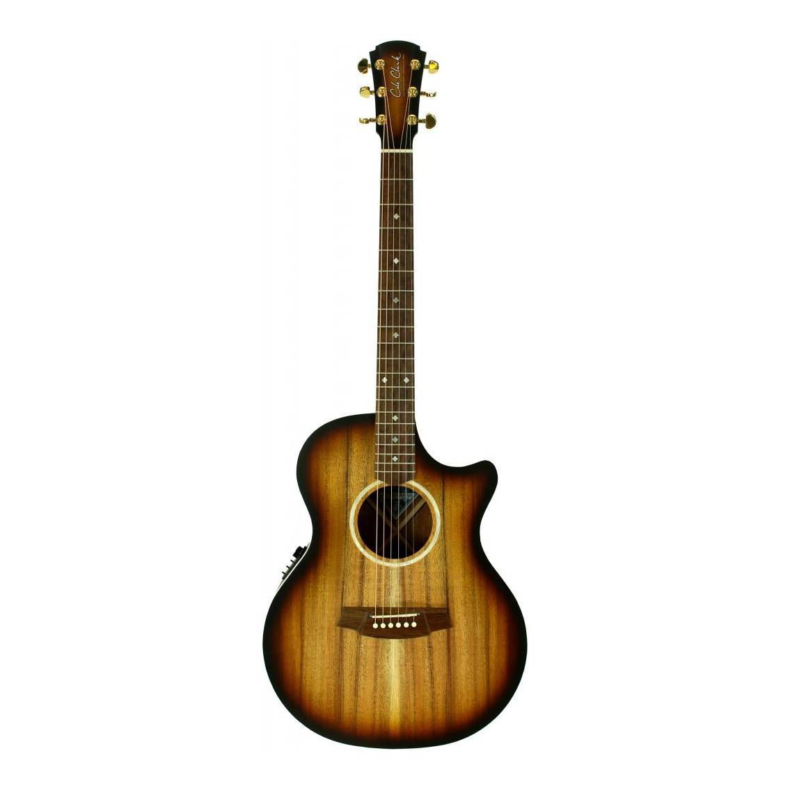Cole Clark Angel 2 Series Grand Auditorium Cutaway Acoustic Guitar with Pickup & Australian Blackwood Face, Back & Sides in Sunburst