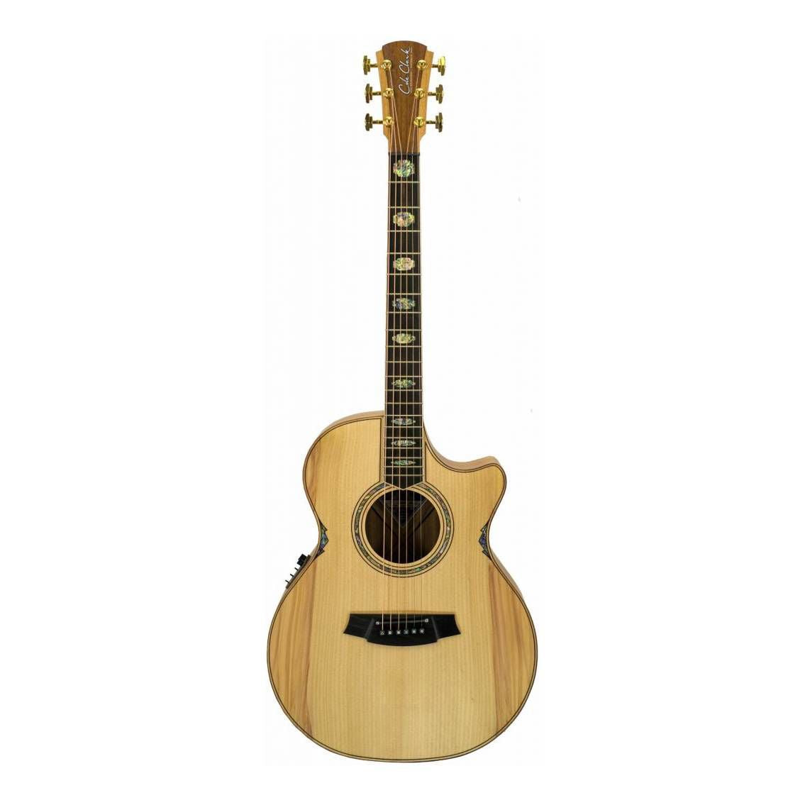 Cole Clark Angel 3 Series Grand Auditorium Cutaway Acoustic Guitar with Pickup & Bunya Face/Rosewood Back & Sides