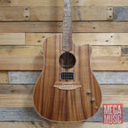 Cole Clark Fat Lady 2 Acoustic Guitar with Humbucker Pickup and Cutaway - All Blackwood