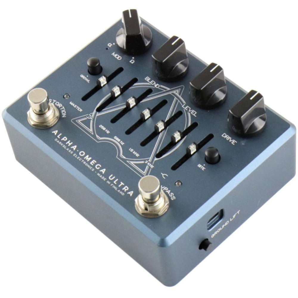 Darkglass Alpha Omega Ultra Bass Overdrive Pedal with Aux Input