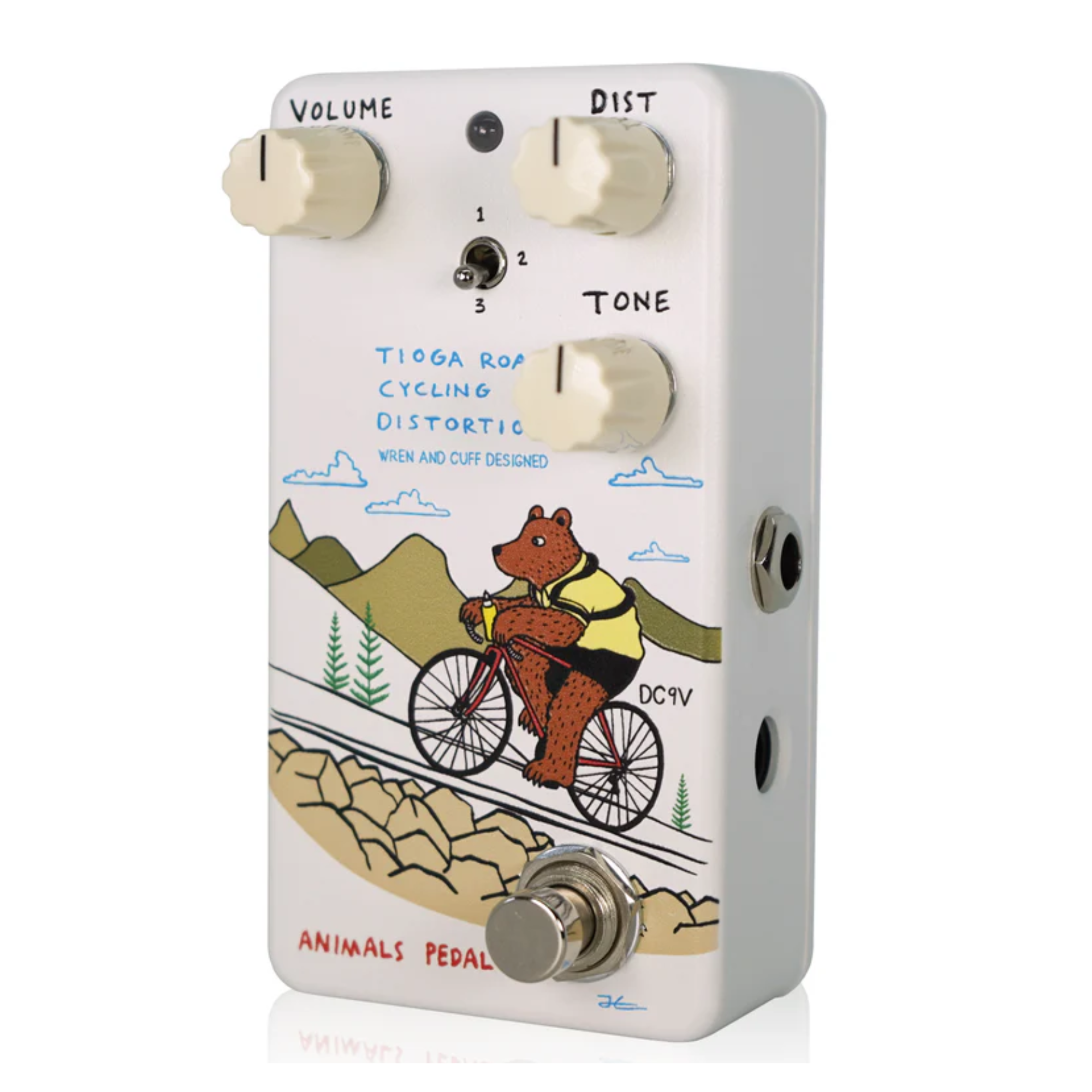 Animals Pedal Tioga Road Cycling Distortion MKII Effects Pedal by Wren&Cuff