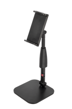 Xtreme AP33 Pro-Mount smartphone and tablet desktop stand showing adjustable arm and stable base for secure device support.