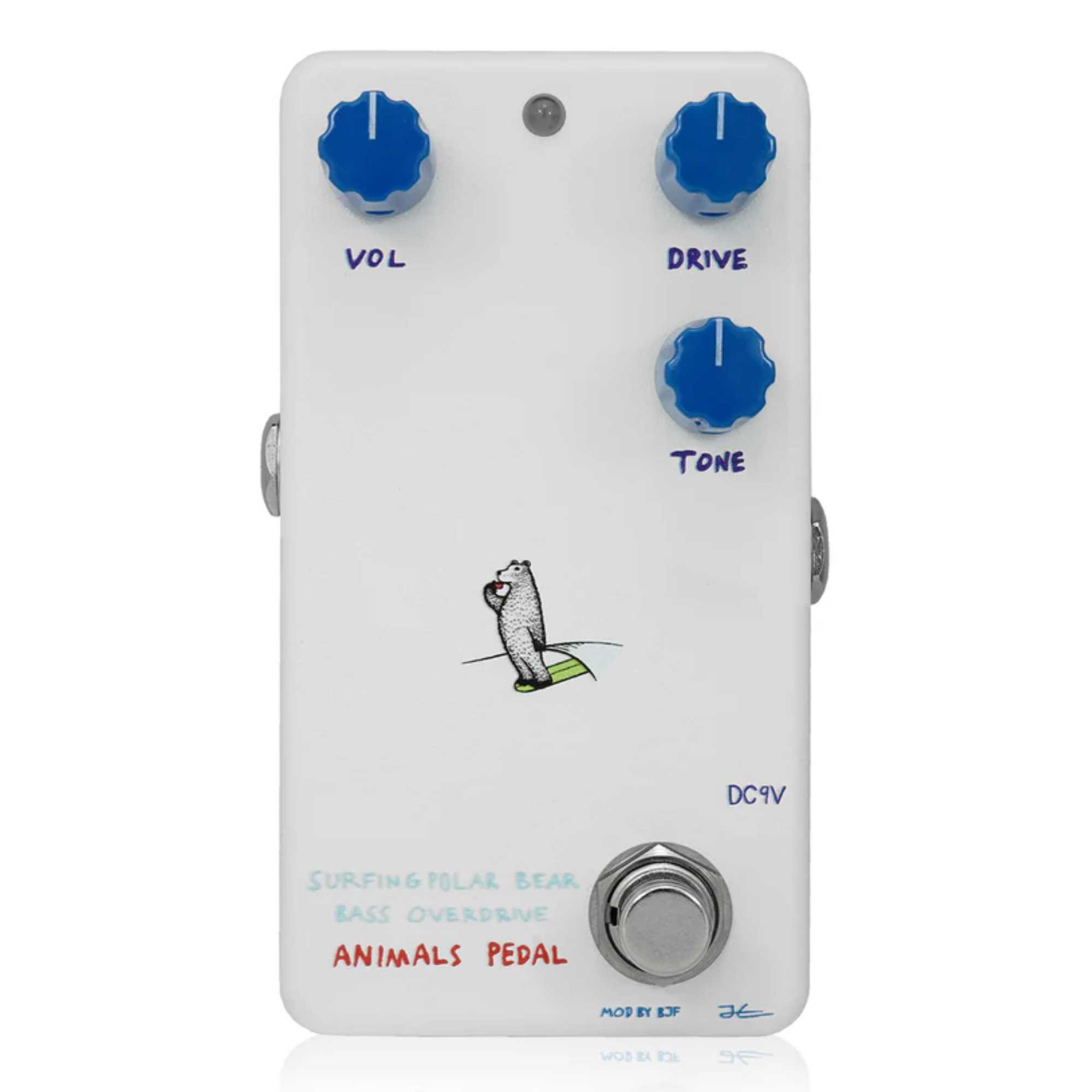 Animals Pedal Surfing Polar Bear Bass Overdrive Effects Pedal by BJFe