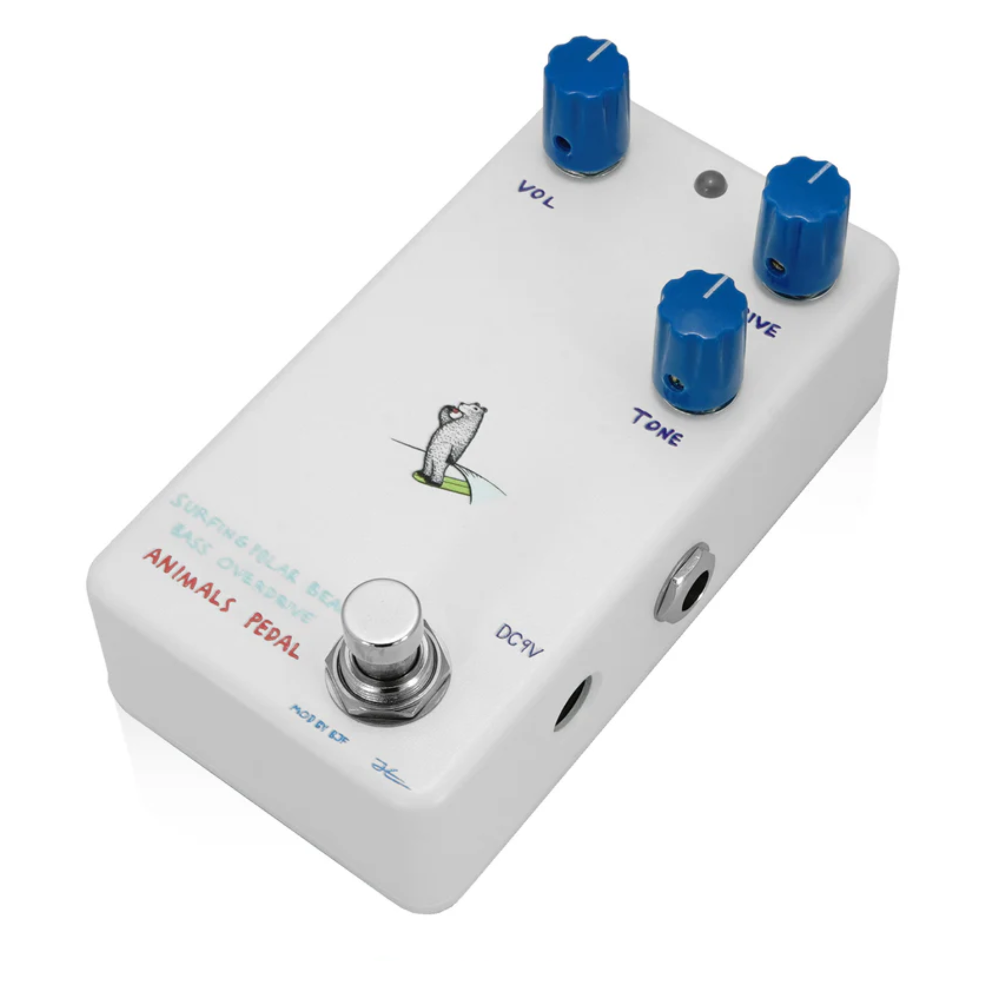 Animals Pedal Surfing Polar Bear Bass Overdrive Effects Pedal by BJFe