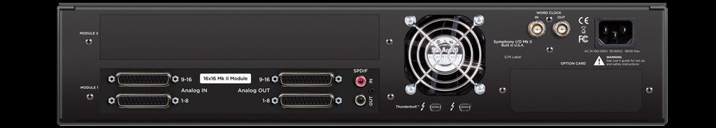 Apogee Symphony MKII Audio Interface Thunderbolt Chassis with 16 Analog In and 16 Analog Out - Multi-Channel