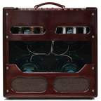 Achillies Apollo B45 4x10 45W Tube Guitar Combo Amplifier with Jensen P10Qs - Victorian Oak Rossana Red