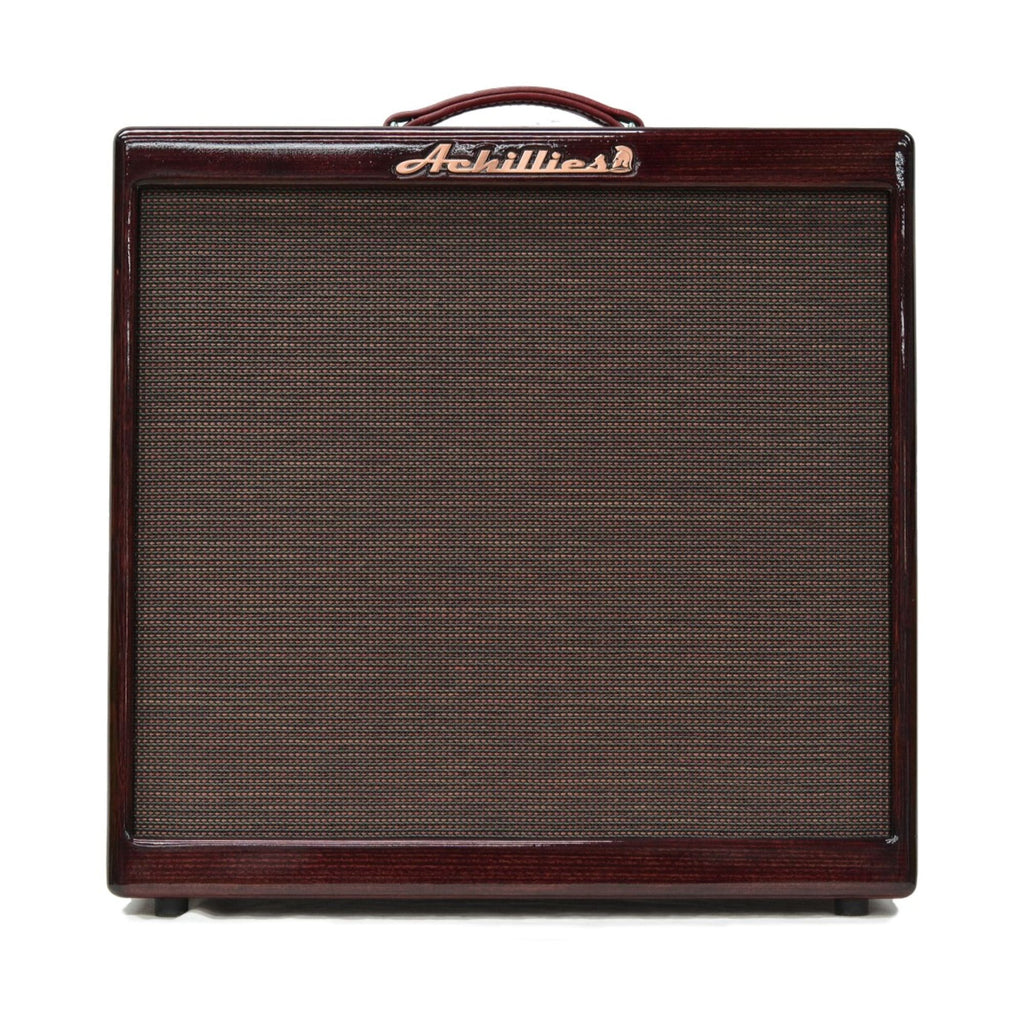 Achillies Apollo B45 4x10 45W Tube Guitar Combo Amplifier with Jensen P10Qs - Victorian Oak Rossana Red