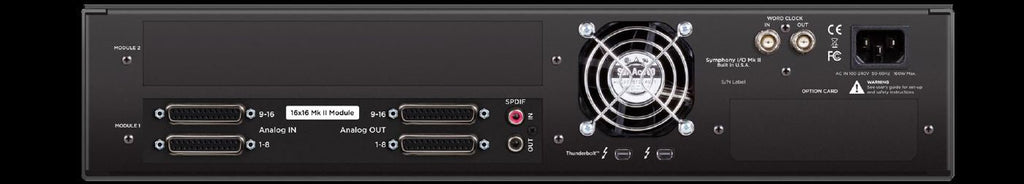 Apogee Symphony MKII Audio Interface Thunderbolt Chassis with 16 Analog In and 16 Analog Out - Multi-Channel