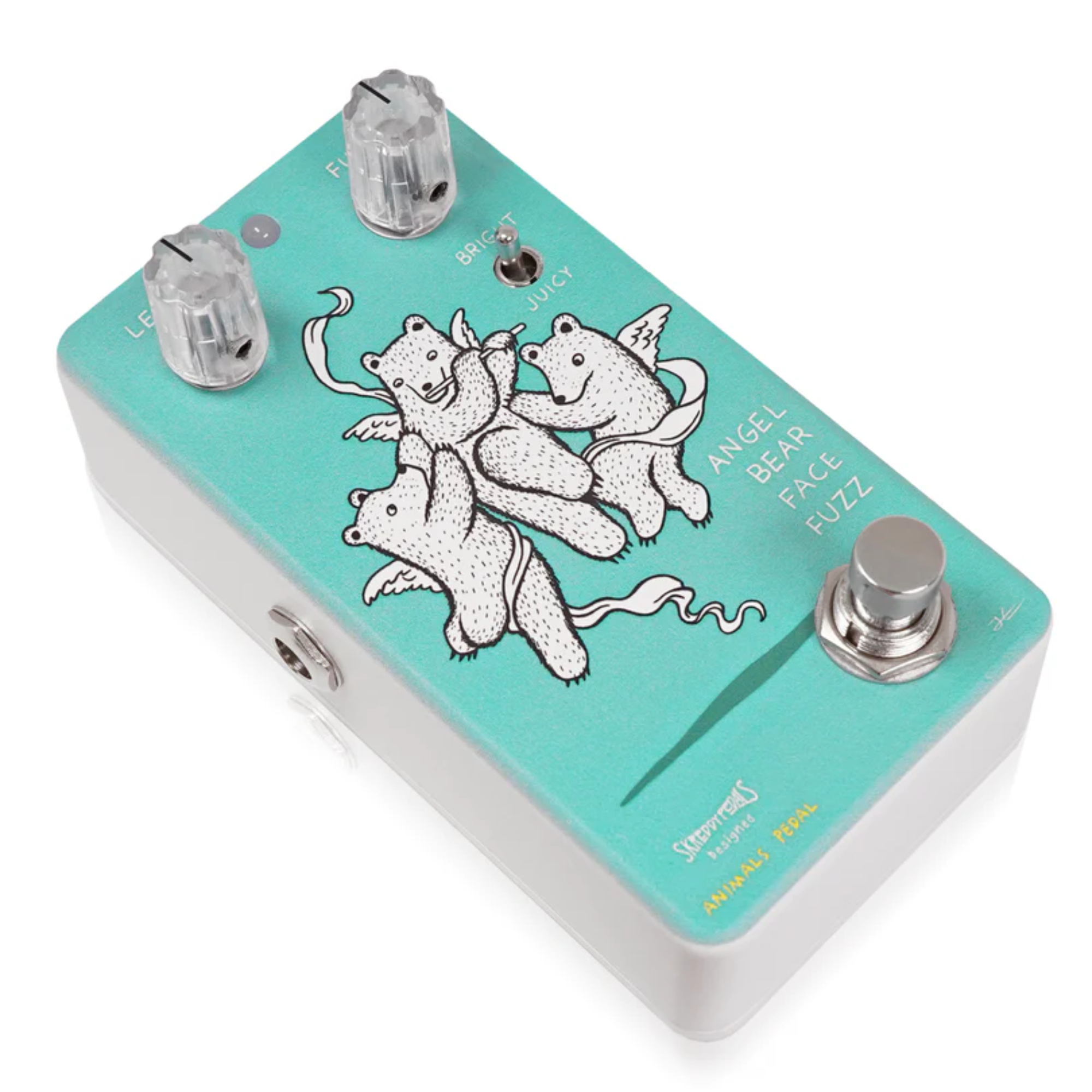 Animals Pedal Angel Bear Face Fuzz Effects Pedal by Skreddy