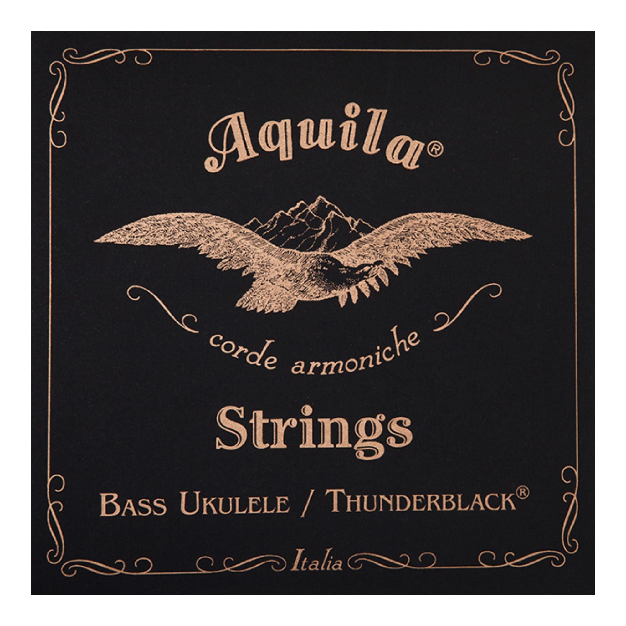 Aquila AQ140U Thunder Black 4-String Bass Ukulele String Set