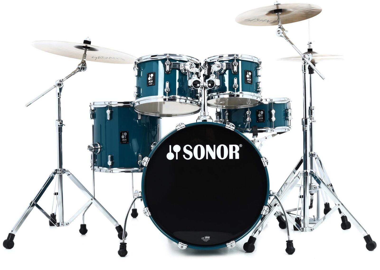Sonor AQ1 Studio Series 5-piece Drum Kit in Caribbean Blue