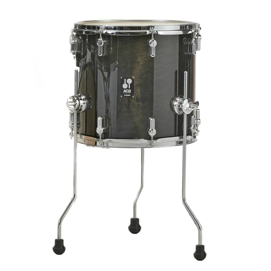 Sonor AQ2 16x15 Floor Tom - Transparent Black