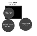 Sonor AQ2 Bop 18" 4pc Drum Shell Pack - Titanium Quartz