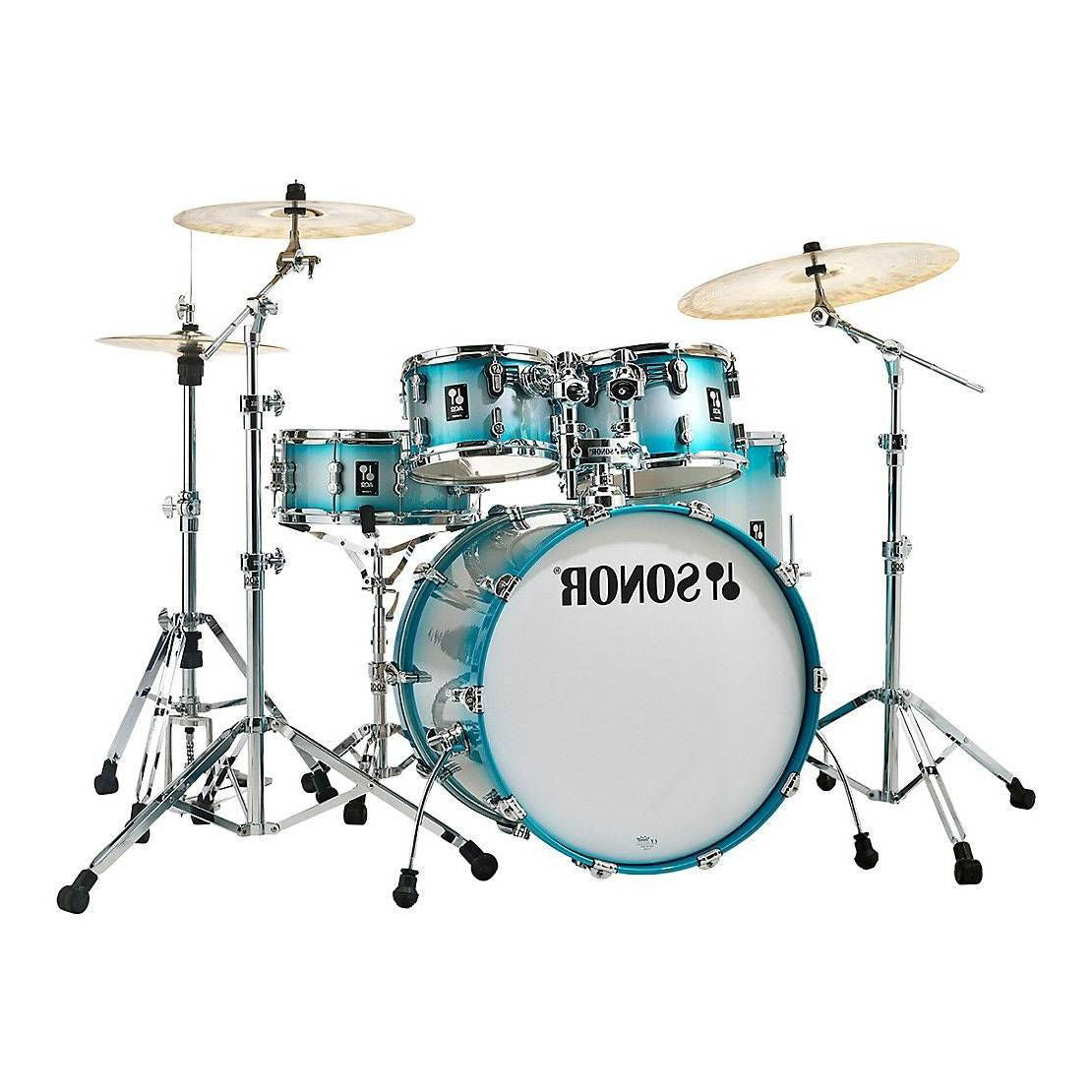 Sonor AQ2 Studio Series 5-Piece Drum Kit with 4000 Series Hardware - Aqua Silver Burst
