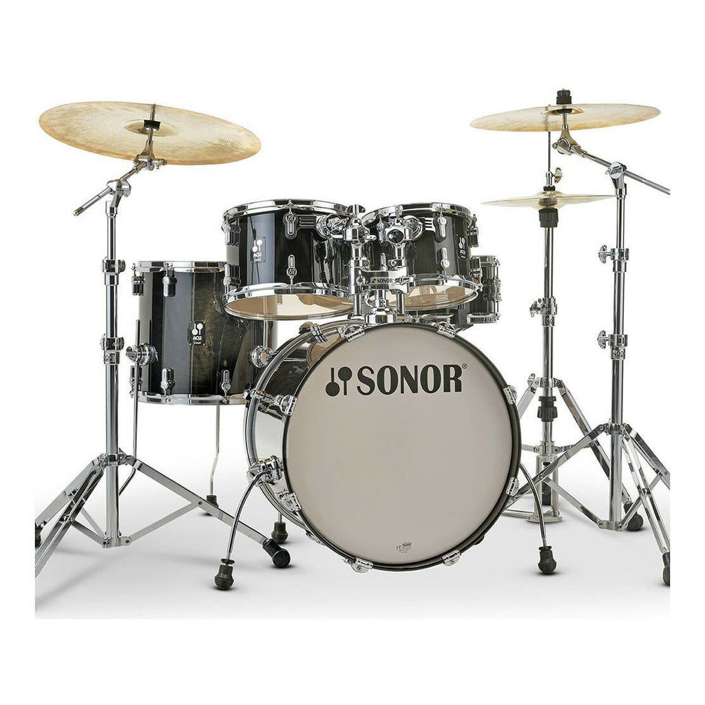 Sonor AQ2 Studio Series 5-Piece Drum Kit with 4000 Series Hardware - Transparent Black