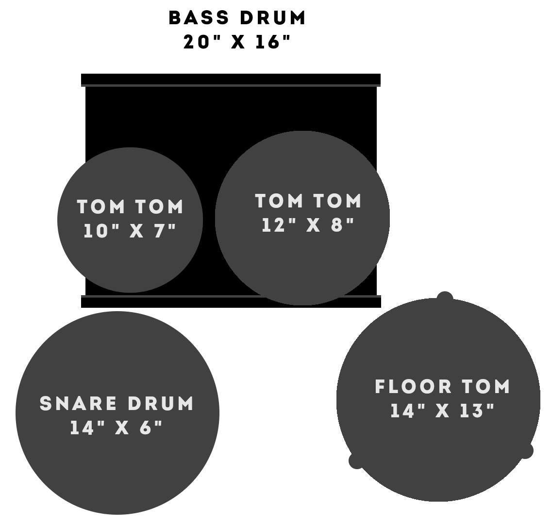 Sonor AQ2 Studio Series 5-Piece Drum Kit with 4000 Series Hardware - Transparent Black