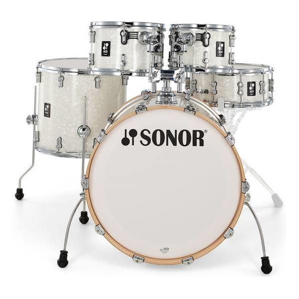 Sonor AQ2 Studio Series 5-Piece Drum Kit with 4000 Series Hardware - White Marine Pearl