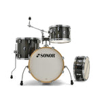 Sonor AQX Jazz 4-Piece Shell Pack Drum Kit in Black Midnight Sparkle