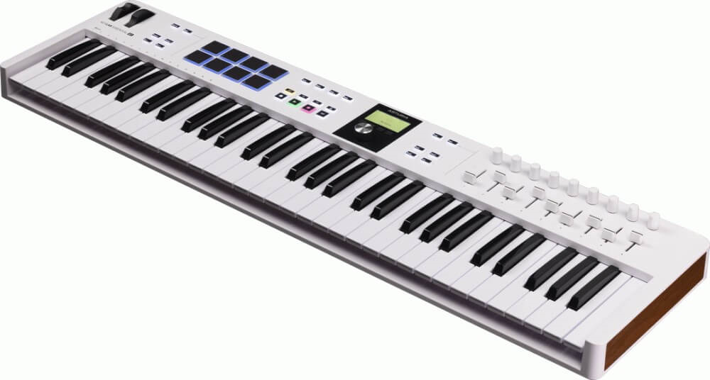 Arturia KeyLab Essential Mk3 61-Key Universal MIDI Controller - White