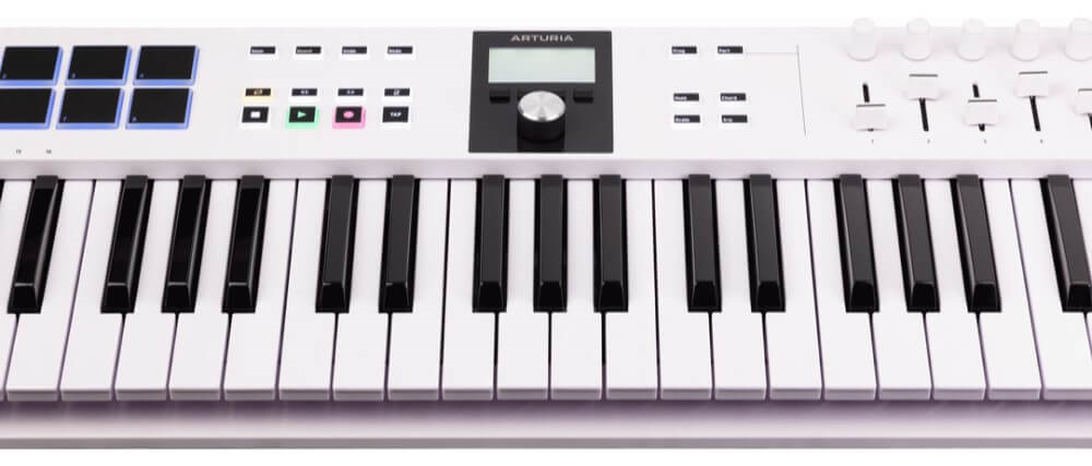 Arturia KeyLab Essential Mk3 61-Key Universal MIDI Controller - White